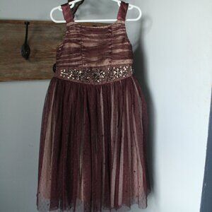 Signature Next Size 4 Years Purple/Brown Colour Dress
